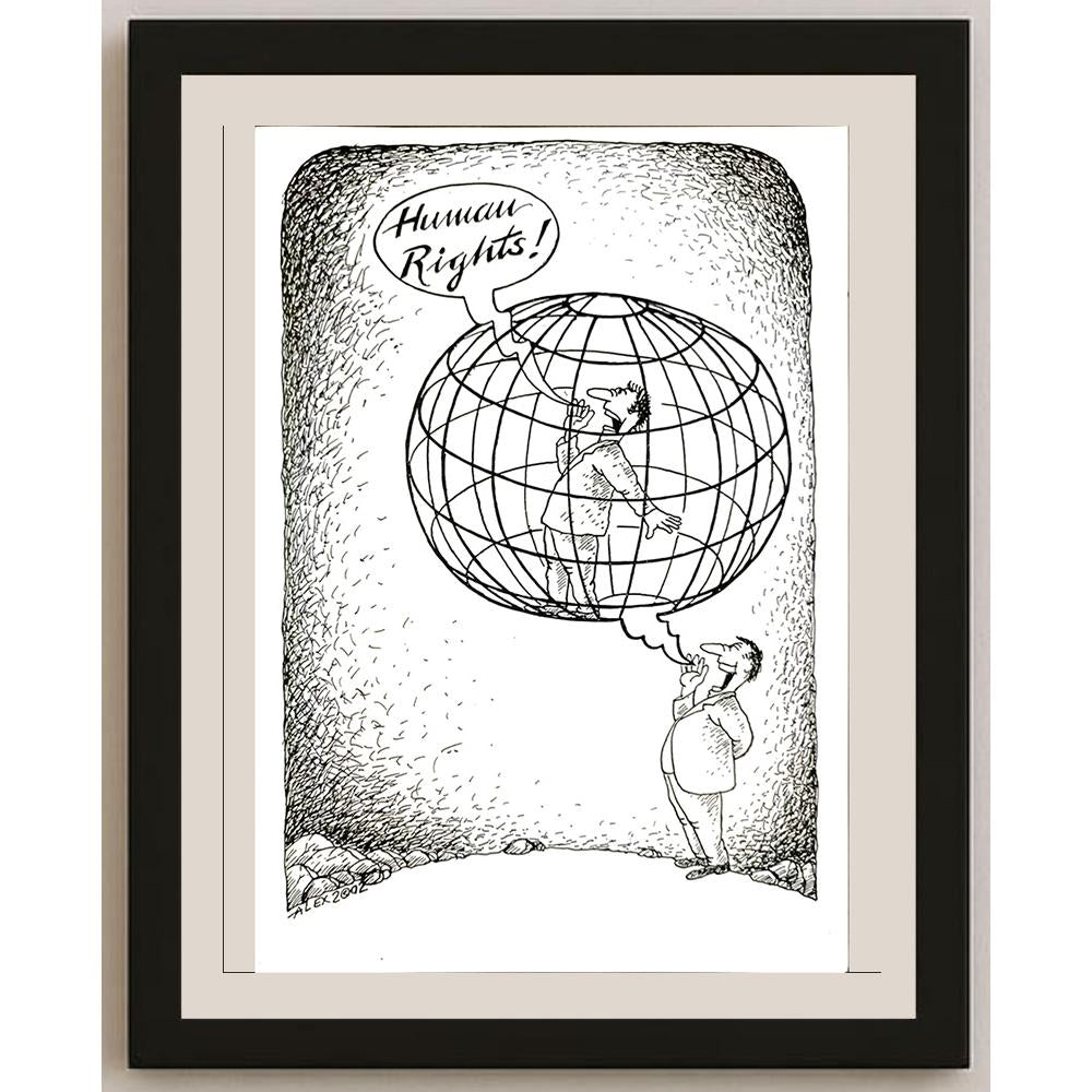 Aurel Stefan Alexandrescu 29x21cm Orijinal Karikatür BOD04686