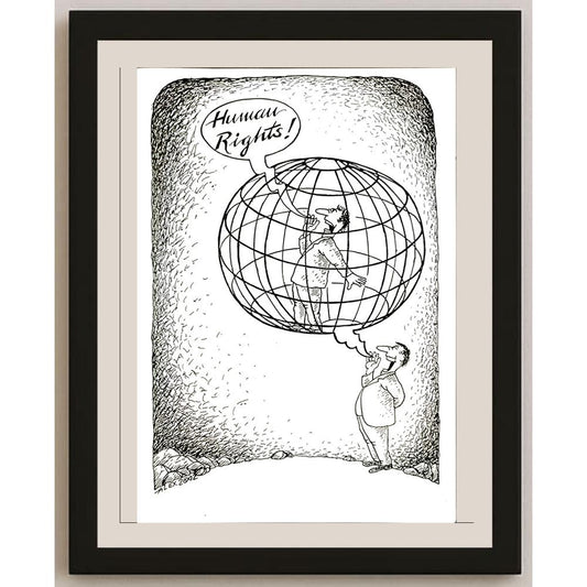 Aurel Stefan Alexandrescu 29x21cm Orijinal Karikatür BOD04686