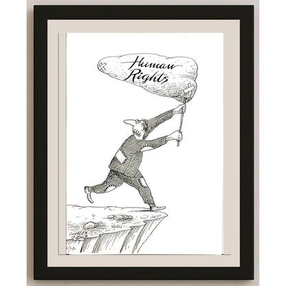 Aurel Stefan Alexandrescu 29x21cm Orijinal Karikatür BOD04687