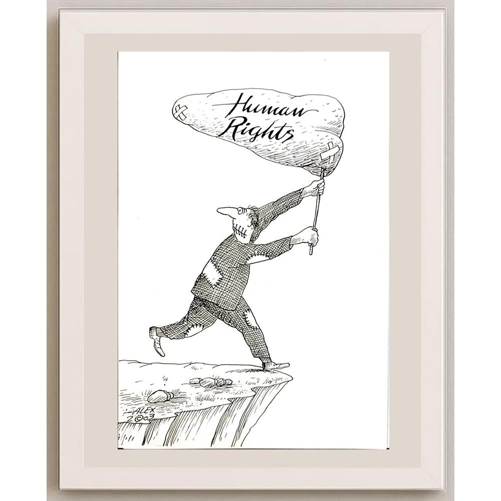 Aurel Stefan Alexandrescu 29x21cm Orijinal Karikatür BOD04687