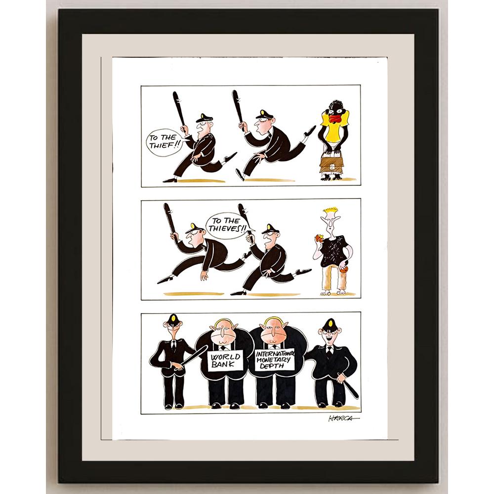 Harca 43x30cm Orijinal Karikatür BOD04693