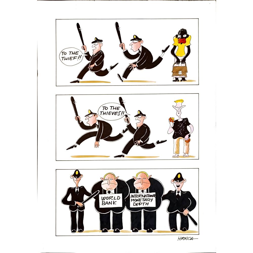 Harca 43x30cm Orijinal Karikatür BOD04693