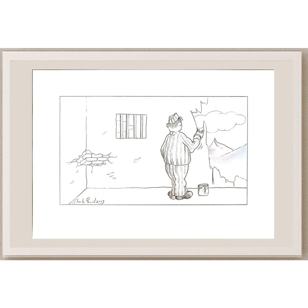 Moritz Emil 29x21cm Orijinal Karikatür BOD04695
