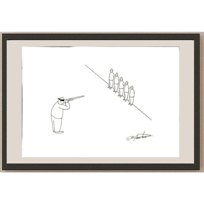 Zhang Jun 29x21cm Orijinal Karikatür BOD04696