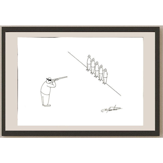 Zhang Jun 29x21cm Orijinal Karikatür BOD04696