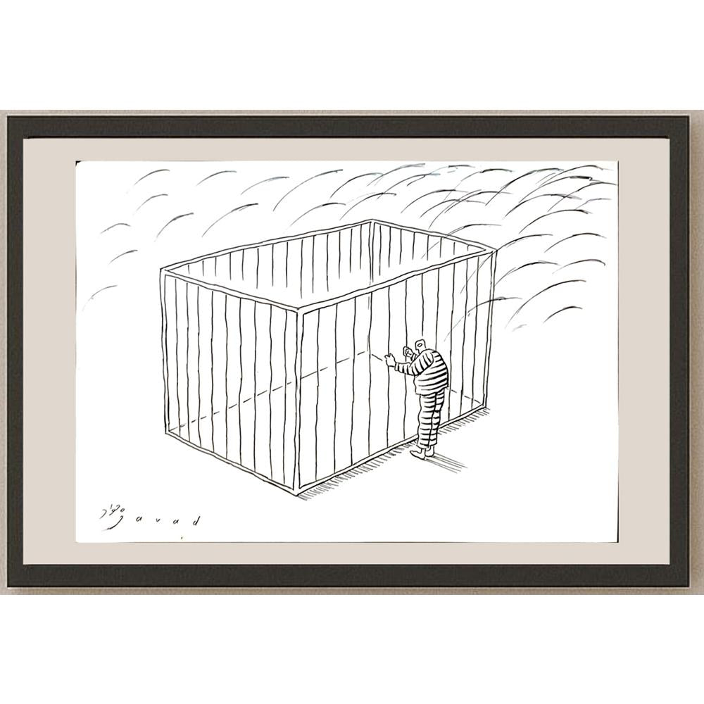 Javad Alizadeh 29x21cm Orijinal Karikatür BOD04698
