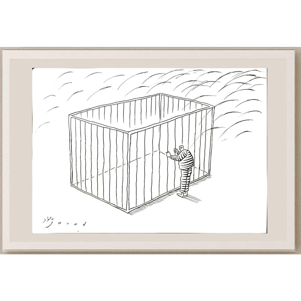 Javad Alizadeh 29x21cm Orijinal Karikatür BOD04698