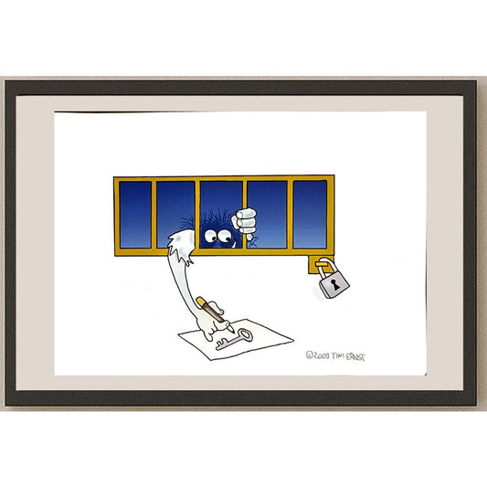 Tim Ernst 29x21cm Orijinal Karikatür BOD04699