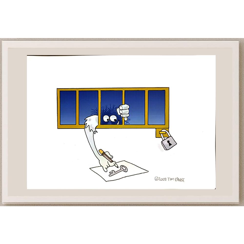 Tim Ernst 29x21cm Orijinal Karikatür BOD04699