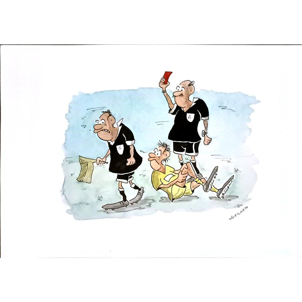 Radek Machata 29x21cm Orijinal Karikatür BOD04701