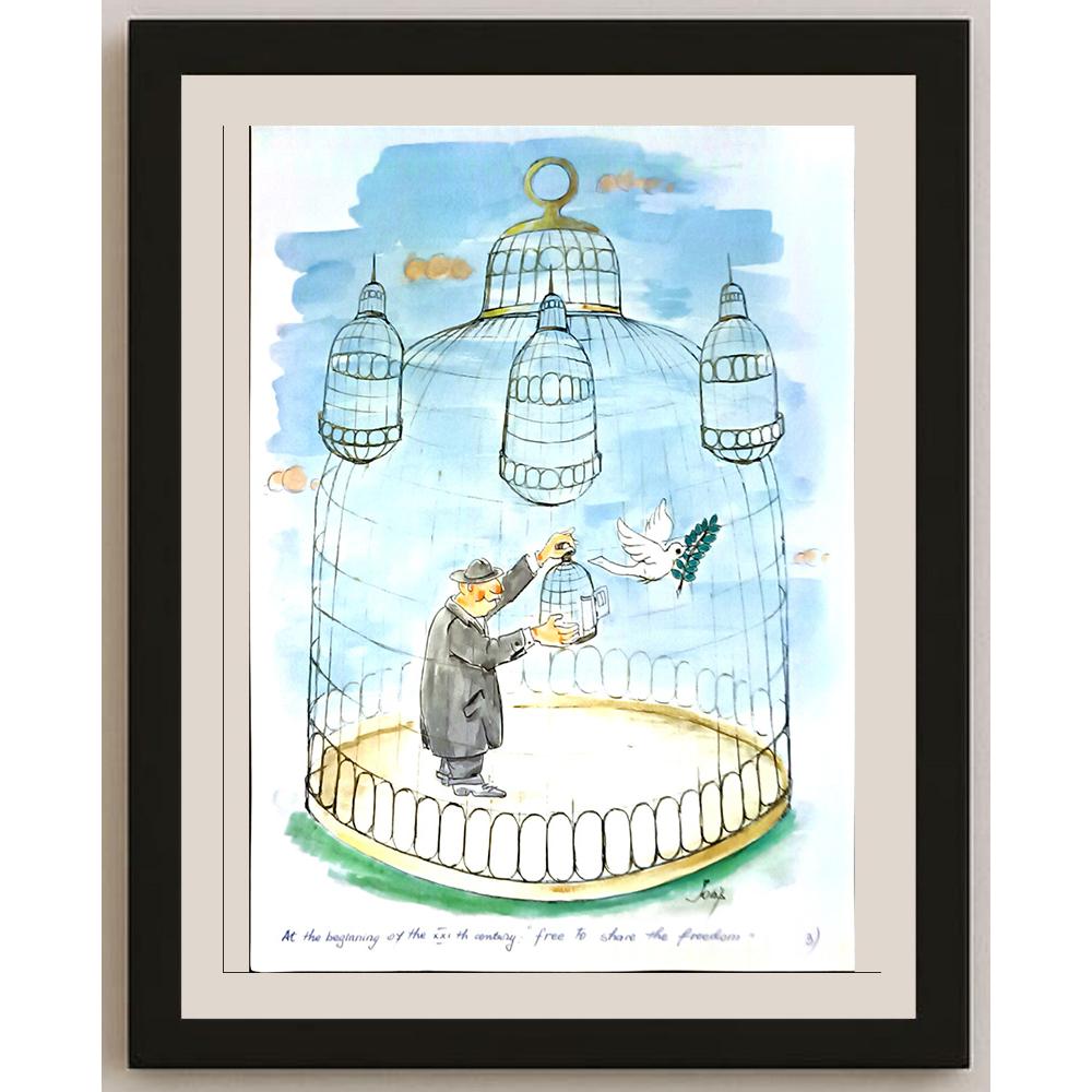 Irina Iosip 29x21cm Orijinal Karikatür BOD04702