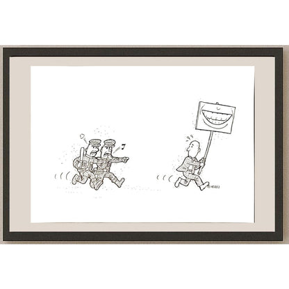 Renato Bruno 29x21cm Orijinal Karikatür BOD04705