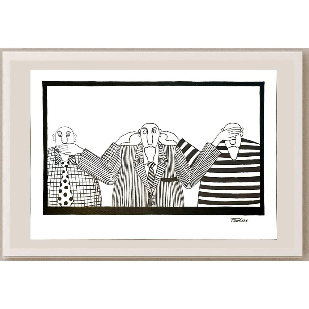 Jan Farkas 29x21cm Orijinal Karikatür BOD04715