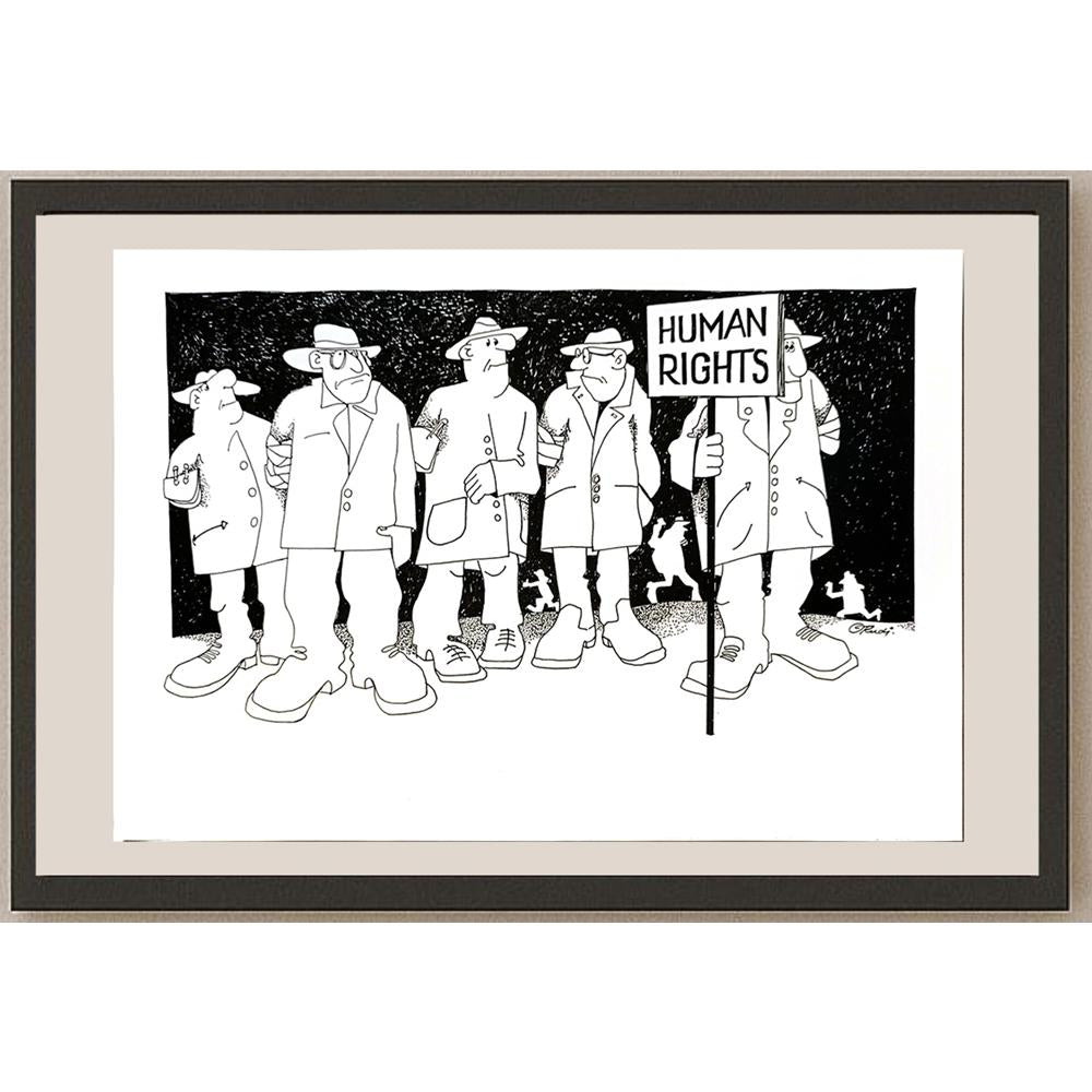Rudi Schmückle 29x21cm Orijinal Karikatür BOD04717