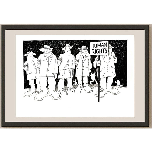 Rudi Schmückle 29x21cm Orijinal Karikatür BOD04717