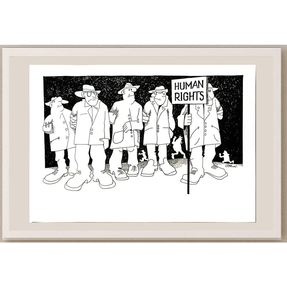 Rudi Schmückle 29x21cm Orijinal Karikatür BOD04717