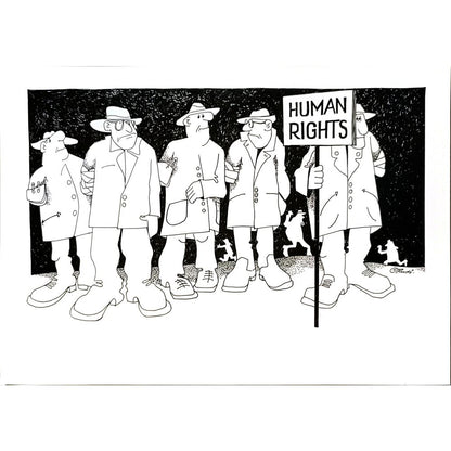 Rudi Schmückle 29x21cm Orijinal Karikatür BOD04717