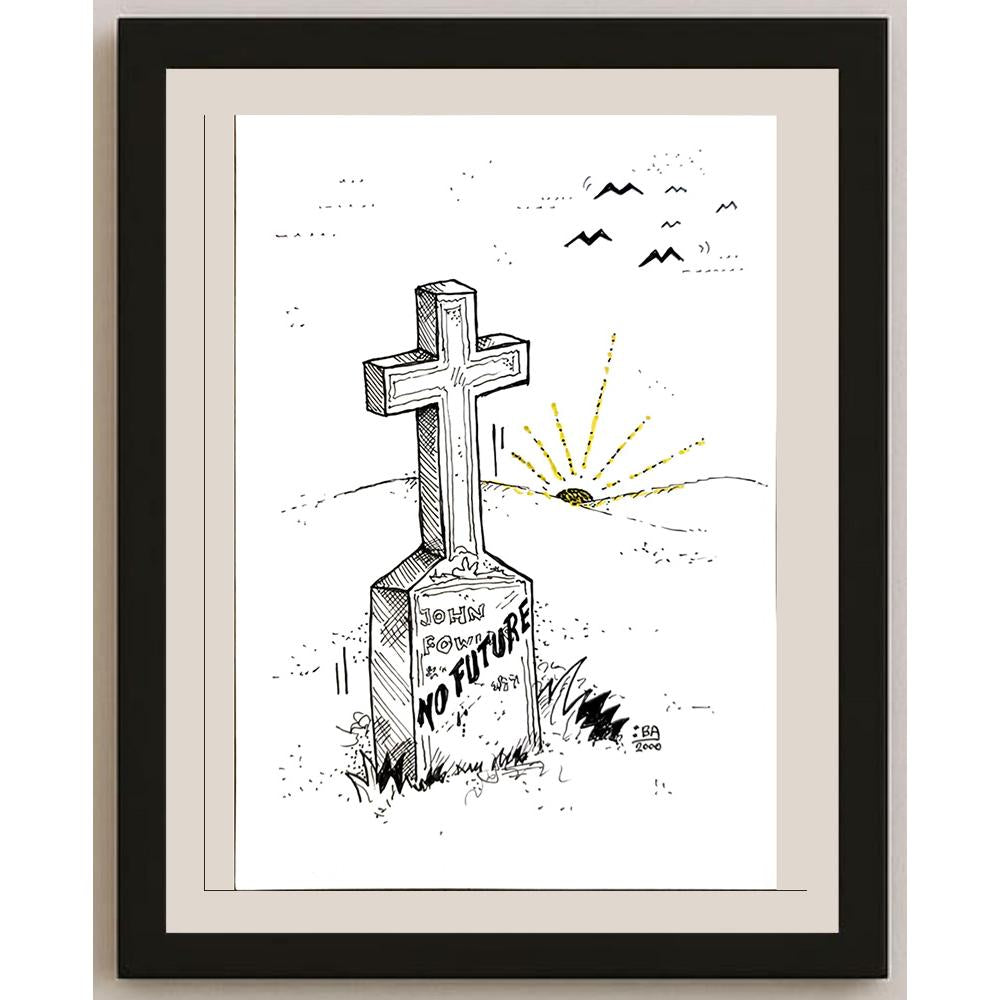 Vladimir Kuba 21x15cm Orijinal Karikatür BOD04728