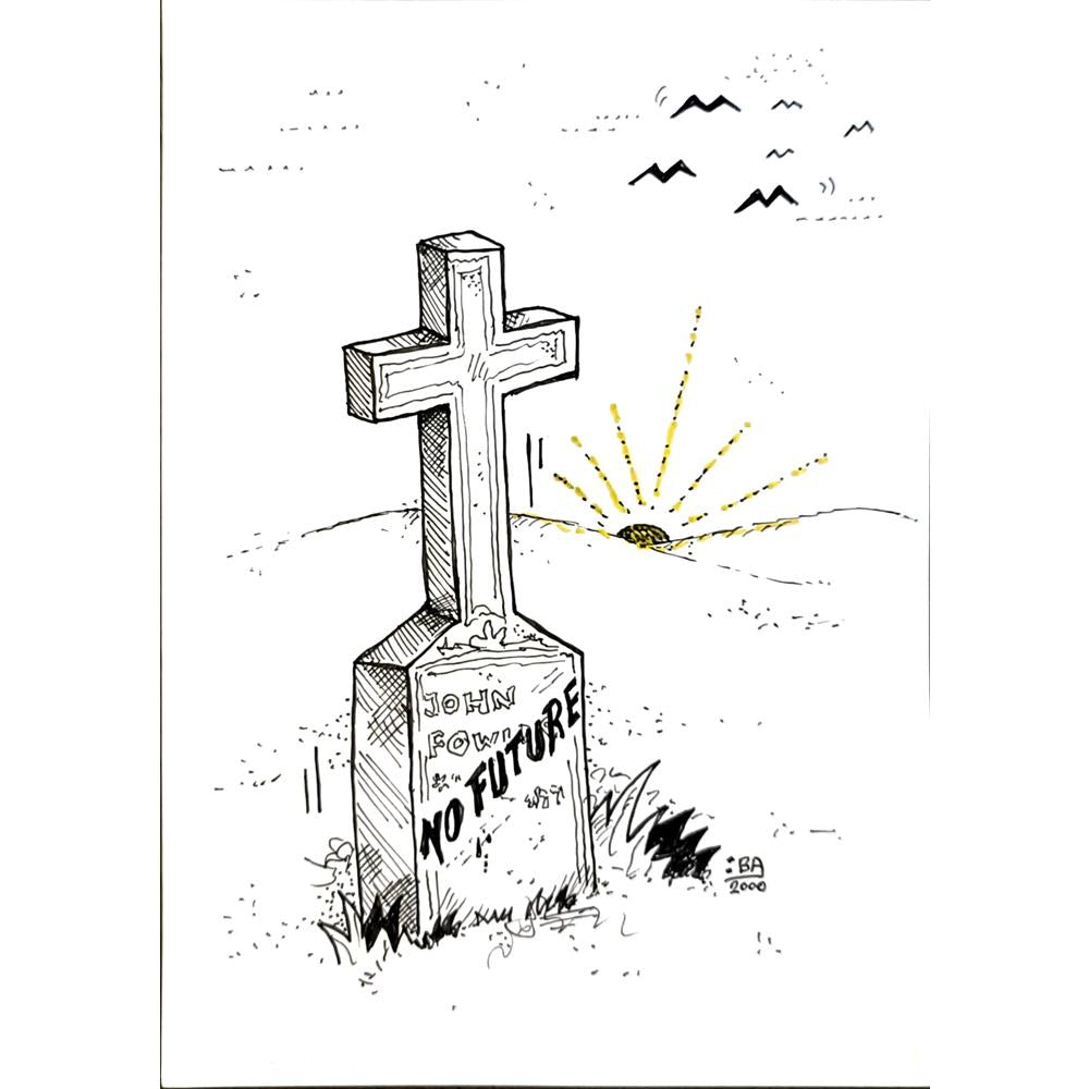 Vladimir Kuba 21x15cm Orijinal Karikatür BOD04728