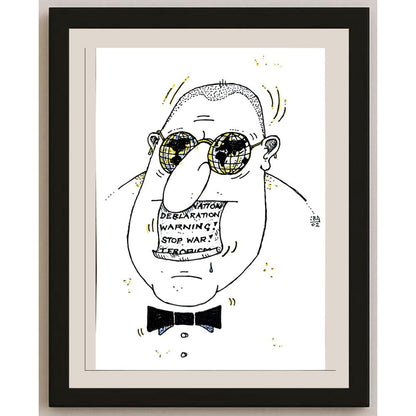 Vladimir Kuba 21x15cm Orijinal Karikatür BOD04731