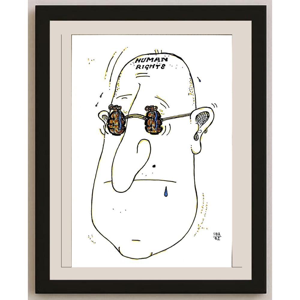 Vladimir Kuba 21x15cm Orijinal Karikatür BOD04732