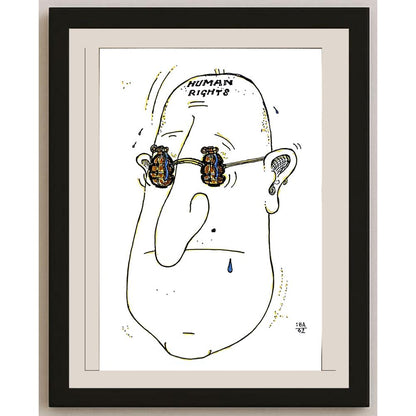 Vladimir Kuba 21x15cm Orijinal Karikatür BOD04732