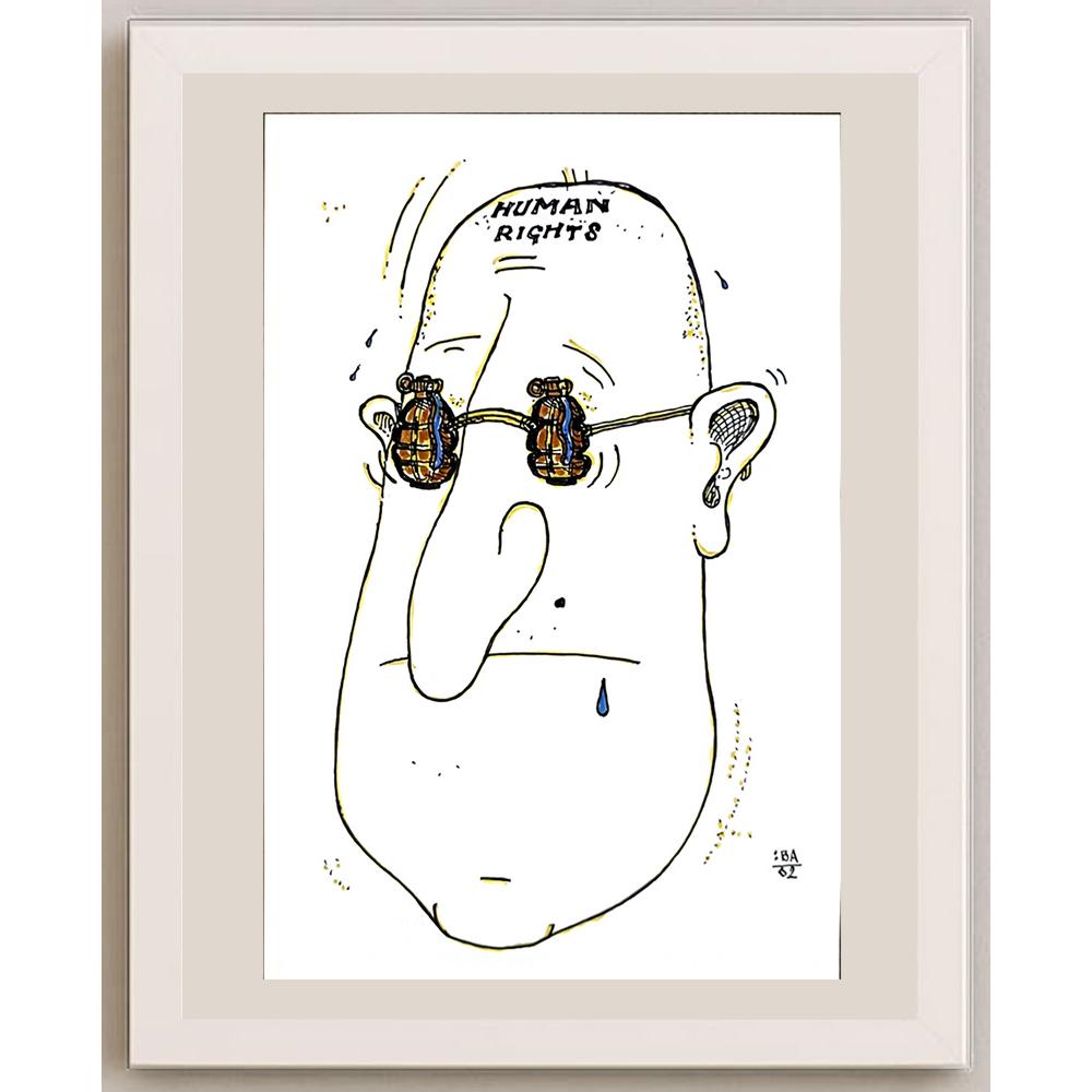 Vladimir Kuba 21x15cm Orijinal Karikatür BOD04732
