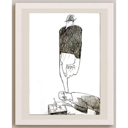 Baniasadi Mohammad Ali 29x21cm Orijinal Karikatür BOD04737
