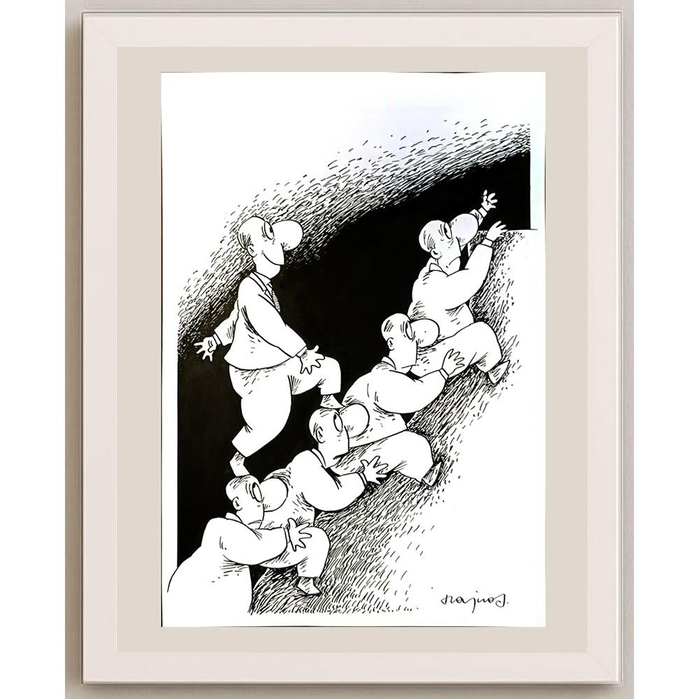 Miroslaw Hajnos 29x21cm Orijinal Karikatür BOD04739