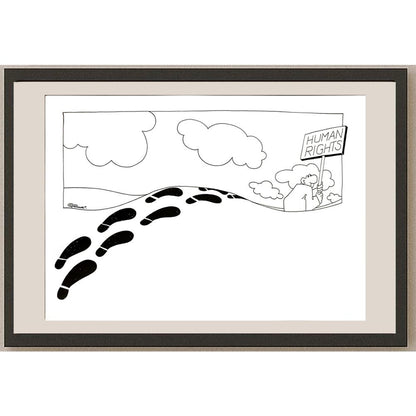 Rudi Schmückle 29x21cm Orijinal Karikatür BOD04742