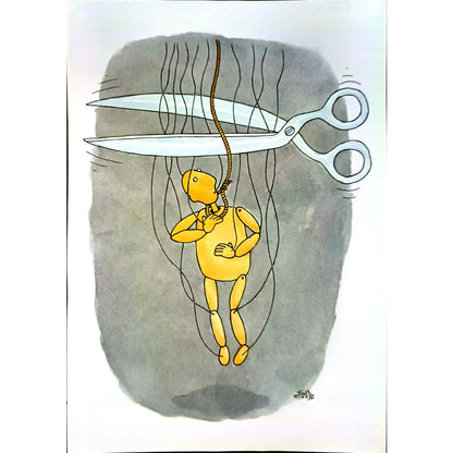 Yury Tylindus 29x21cm Orijinal Karikatür BOD04744