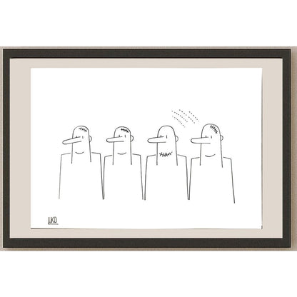 Peter Luko 29x21cm Orijinal Karikatür BOD04745