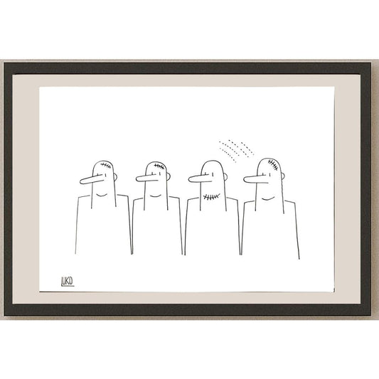 Peter Luko 29x21cm Orijinal Karikatür BOD04745
