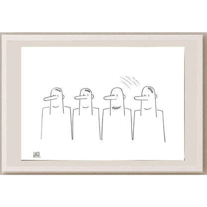 Peter Luko 29x21cm Orijinal Karikatür BOD04745
