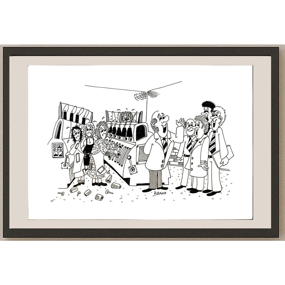 Branko Zupanic 29x21cm Orijinal Karikatür BOD04747