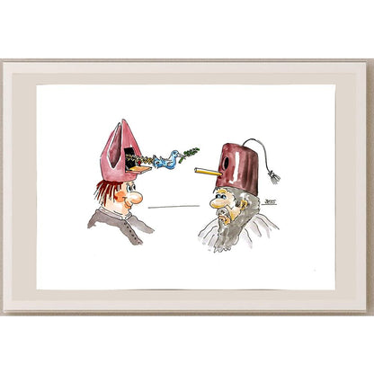 Winfried Besslich 29x21cm Orijinal Karikatür BOD04749