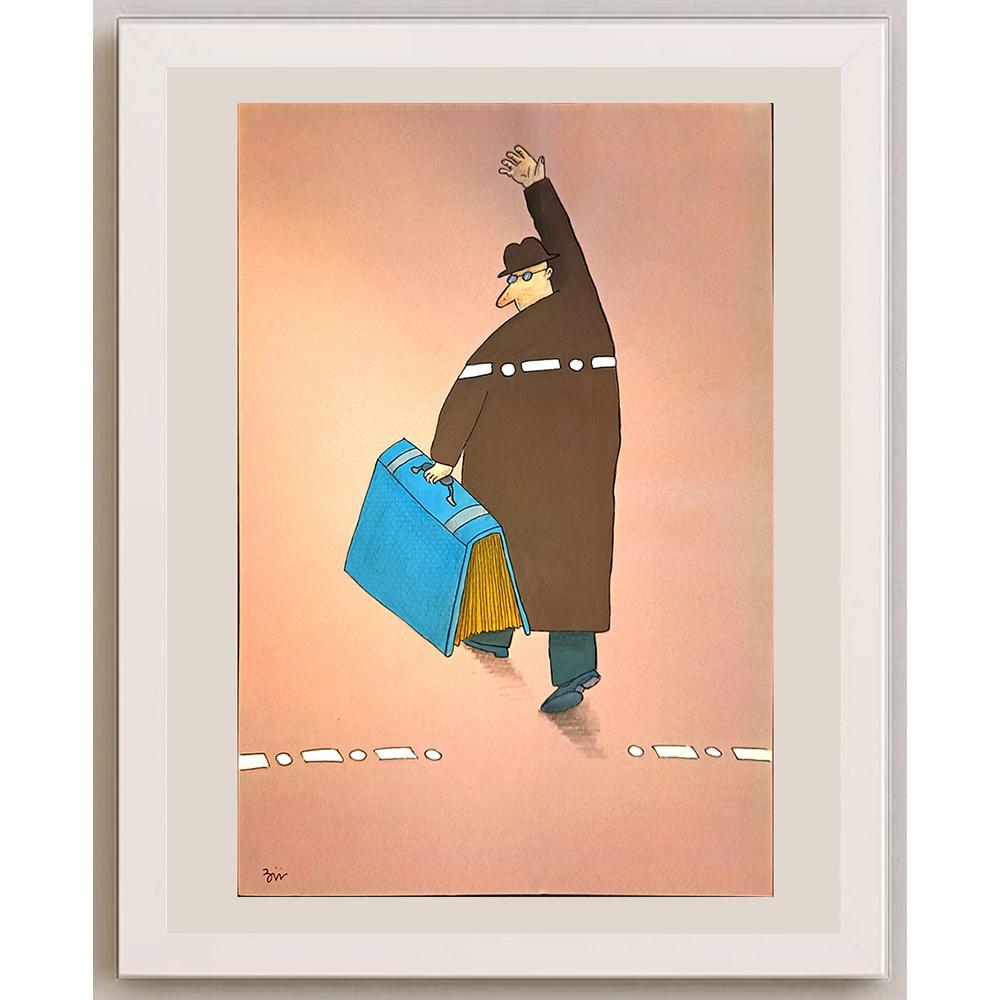 Masoud Ziaei Zardkhashosei 29x21cm Orijinal Karikatür BOD04751