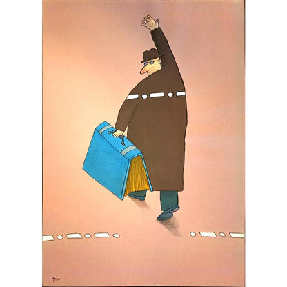 Masoud Ziaei Zardkhashosei 29x21cm Orijinal Karikatür BOD04751