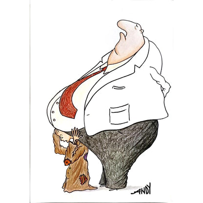 Andy Chaushu 29x21cm Orijinal Karikatür BOD04755