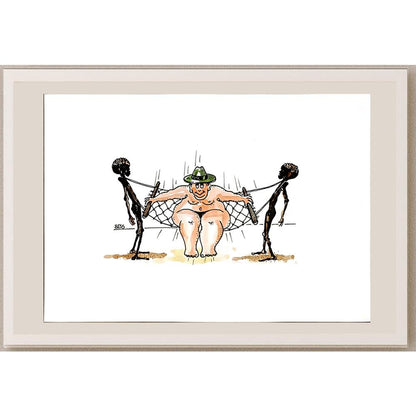 Winfried Besslich 29x21cm Orijinal Karikatür BOD04757