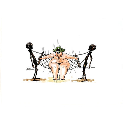 Winfried Besslich 29x21cm Orijinal Karikatür BOD04757