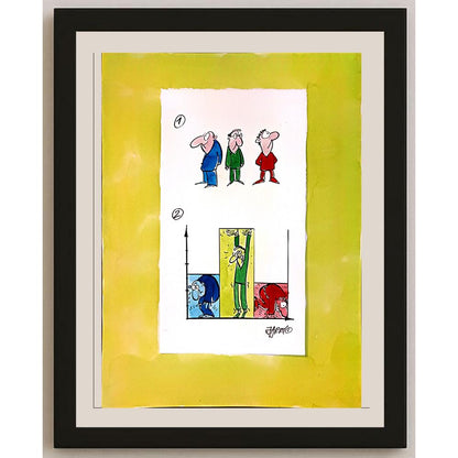 Jaroslaw Jaworski 29x21cm Orijinal Karikatür BOD04759