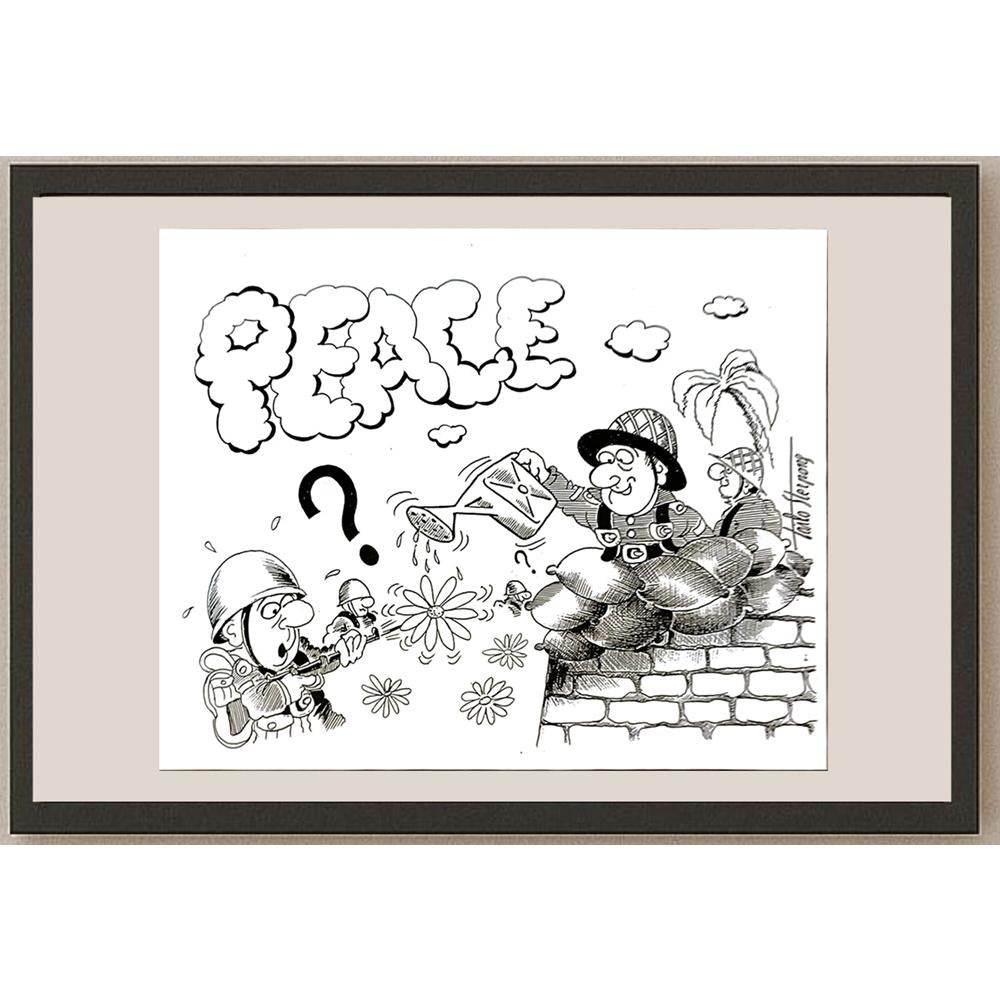 Carlo Sterpone 23x17cm Orijinal Karikatür BOD04762