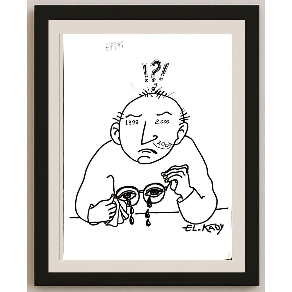 Mahmood El Kady 29x21cm Orijinal Karikatür BOD04765