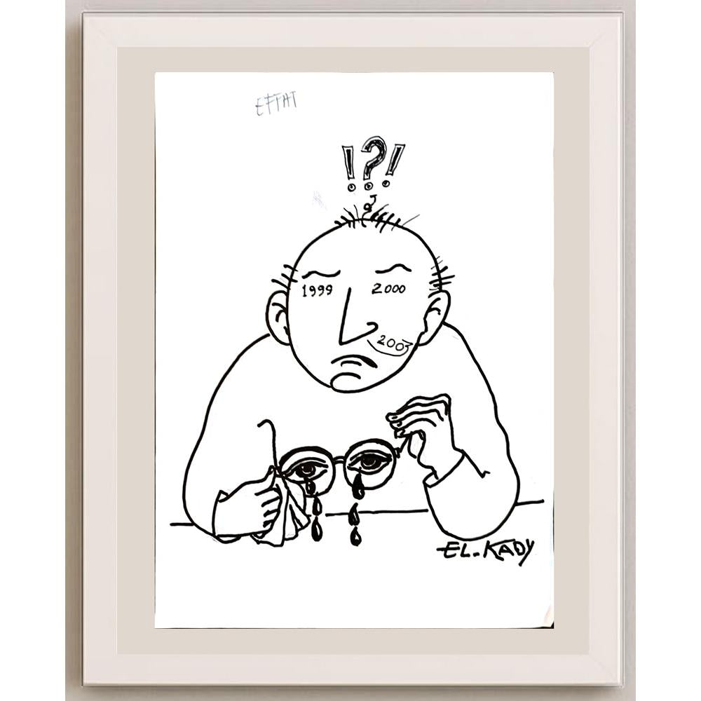 Mahmood El Kady 29x21cm Orijinal Karikatür BOD04765