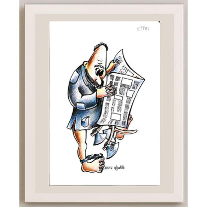 Tarek Seliem Mikhail 29x21cm Orijinal Karikatür BOD04766