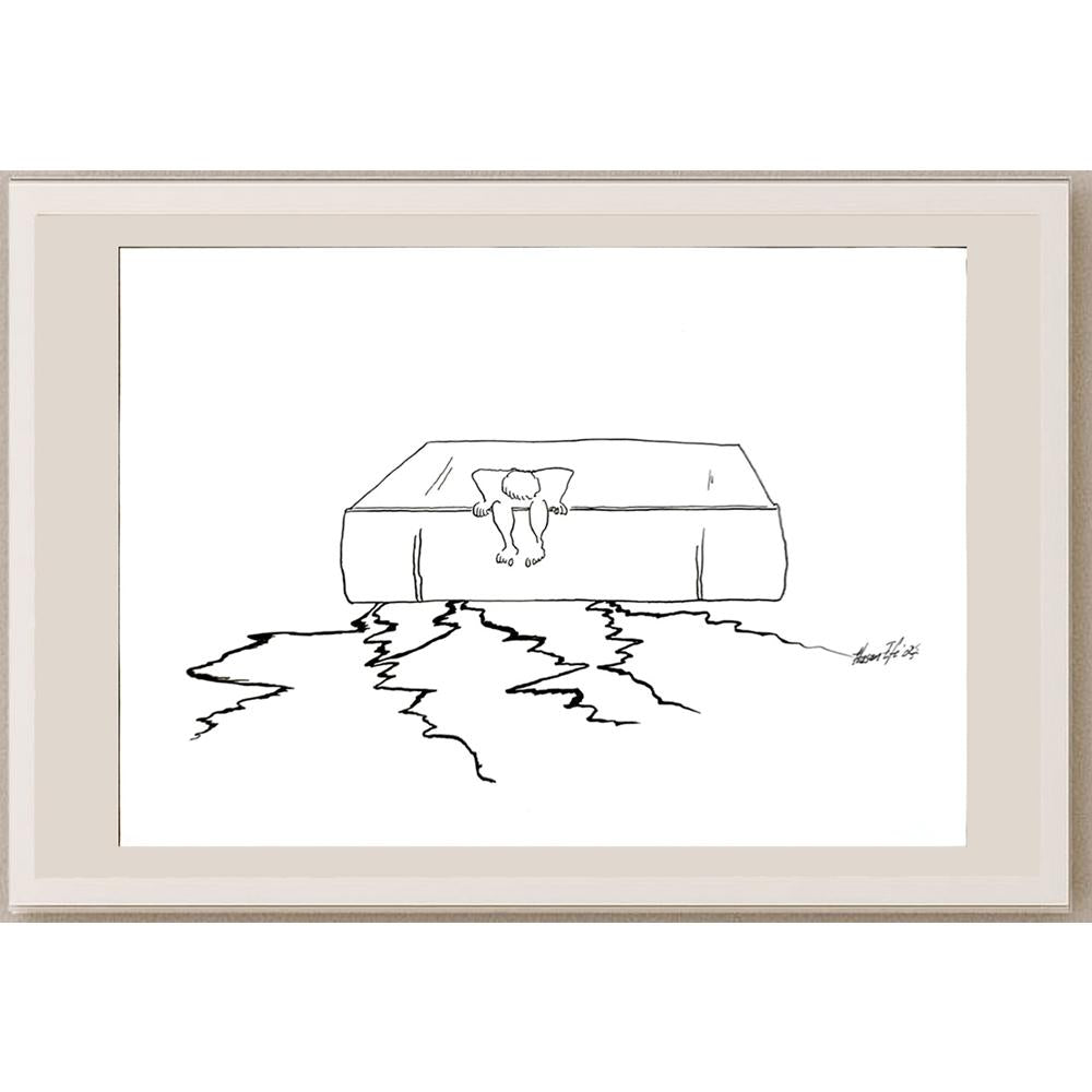 Hasan Efe 29x21cm Orijinal Karikatür BOD04769