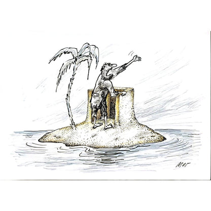 Valery Mohylny 29x21cm Orijinal Karikatür BOD04775