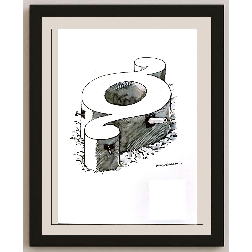 Witold Mysyrowicz 29x21cm Orijinal Karikatür BOD04776