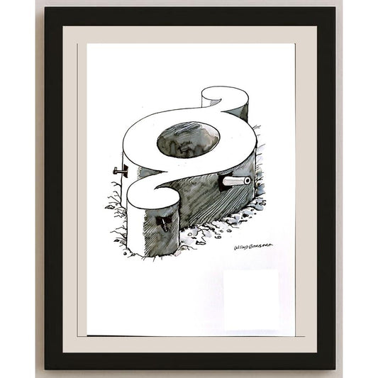 Witold Mysyrowicz 29x21cm Orijinal Karikatür BOD04776
